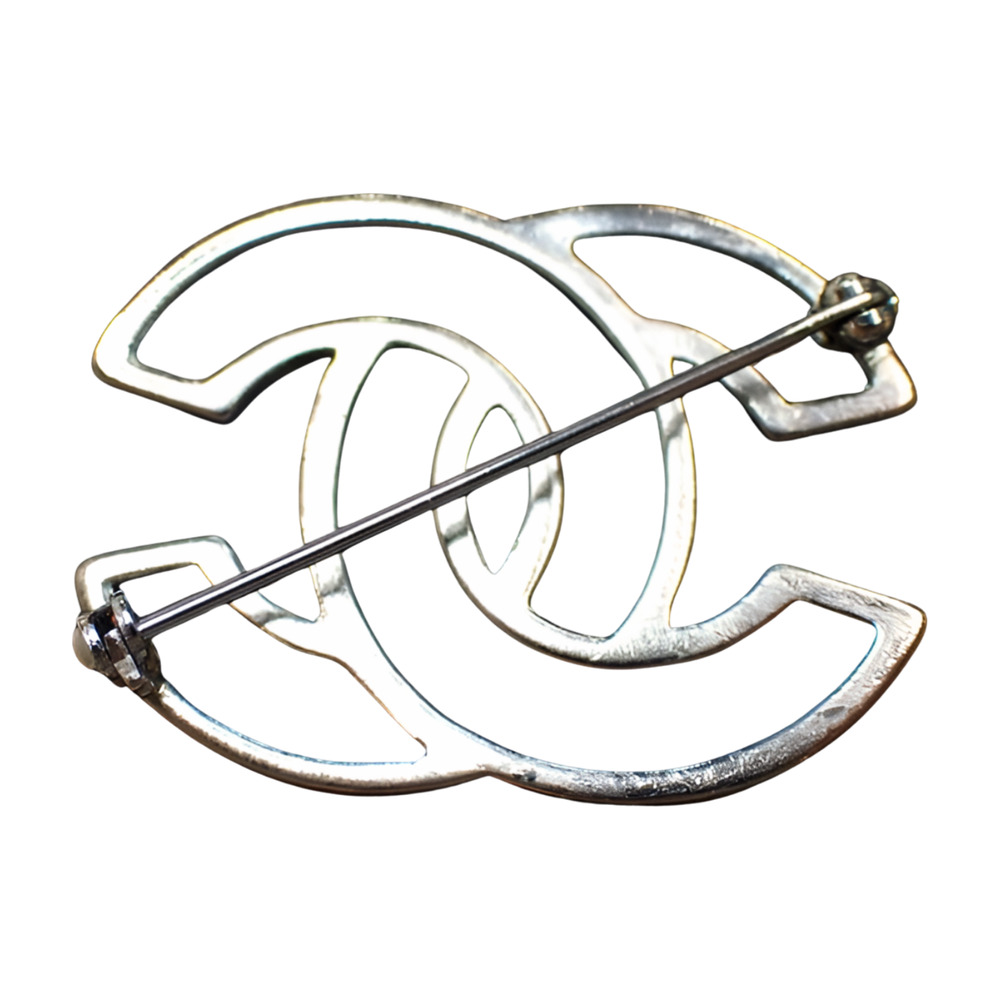 6460 - Chanel Coco Mark Brooch Silver - Picture 4 of 4